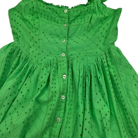 Urban Outfitters Boho Eyelet Cotton Sexy Maxi Sundress Women's Size Medium - Picture 4 of 13